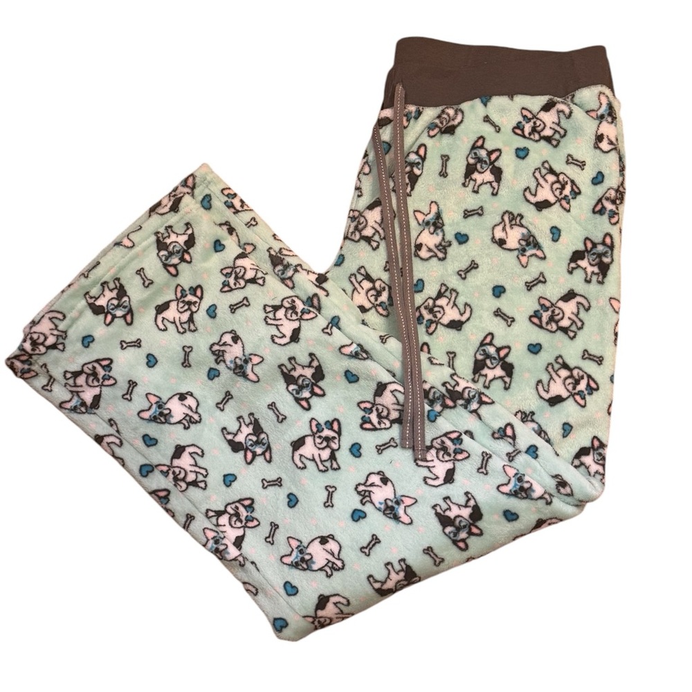 Joe‎ Boxer woman's fleece pj bottoms, French Bulldogs